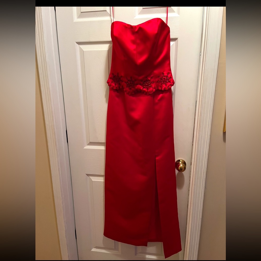 Rimini Red Strapless Dress